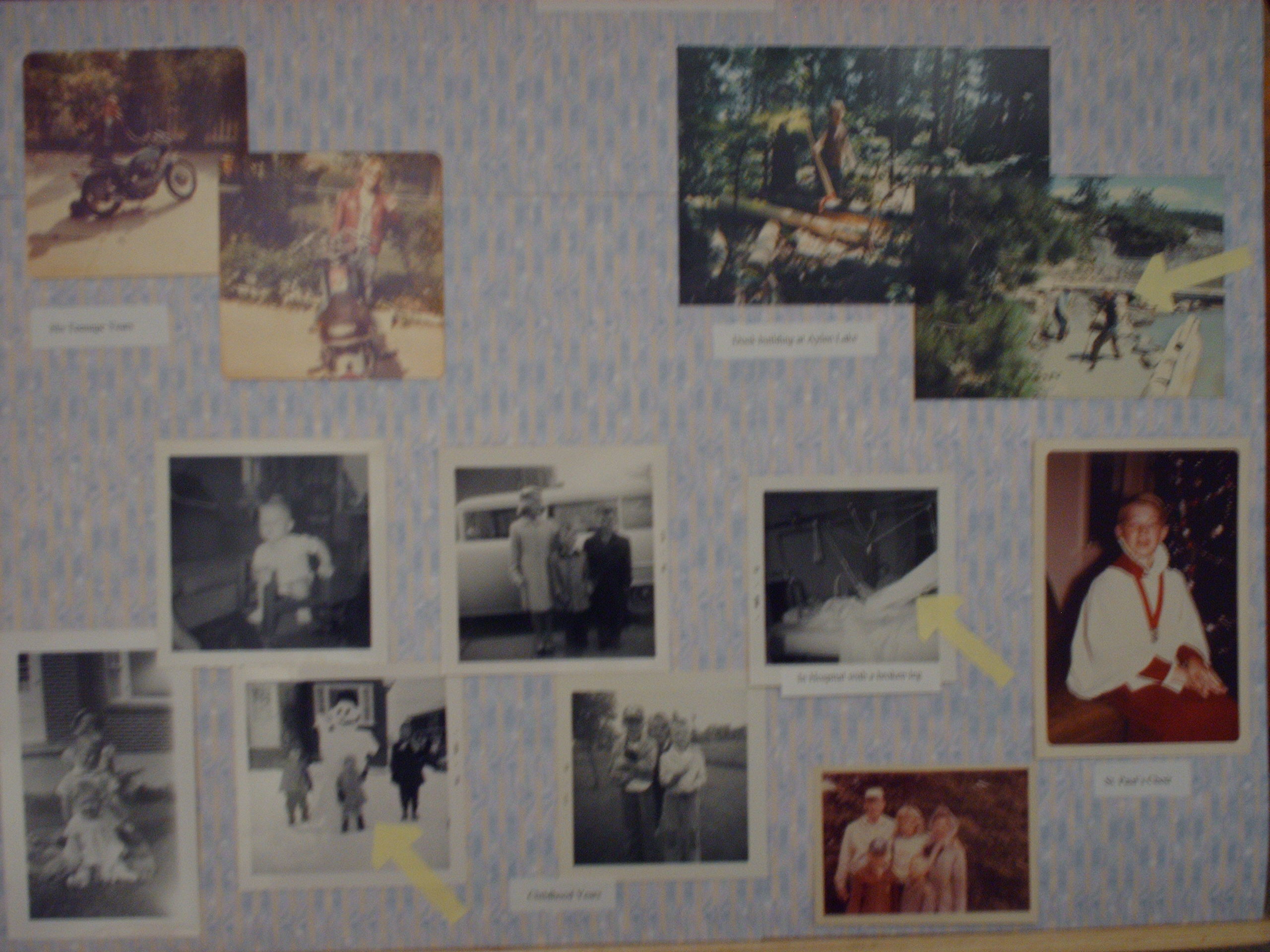 Bottom of display board